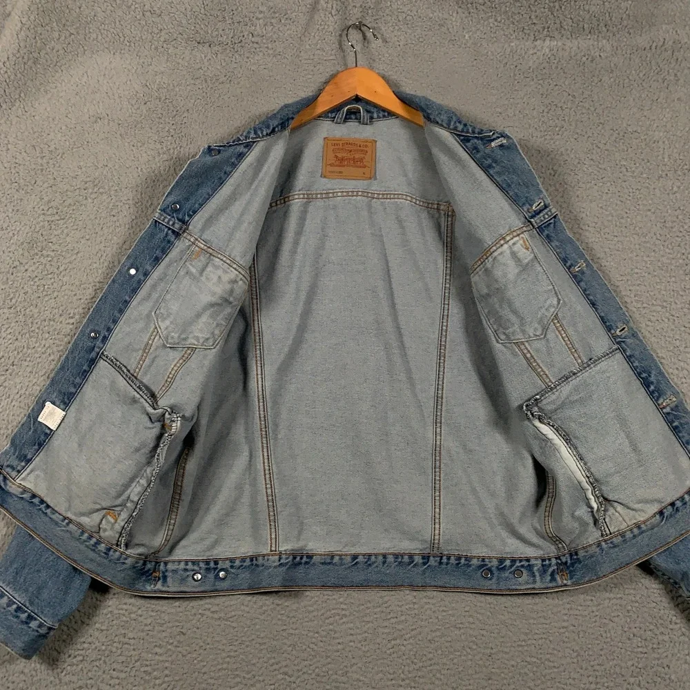 Vintage Levi's Relaxed Trucker Jacket Mens XL Blue Denim USA 80s 90s 70507-0389